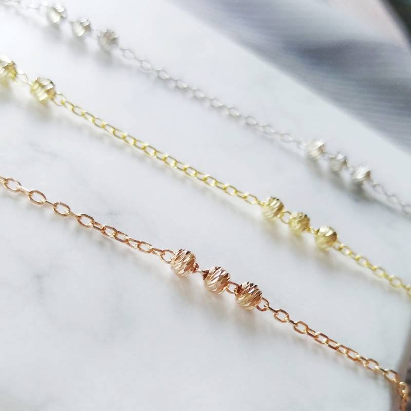 sterling Silver Anklet, Rose Gold Women Anklets, Jewellery von ThoughtsAccessories