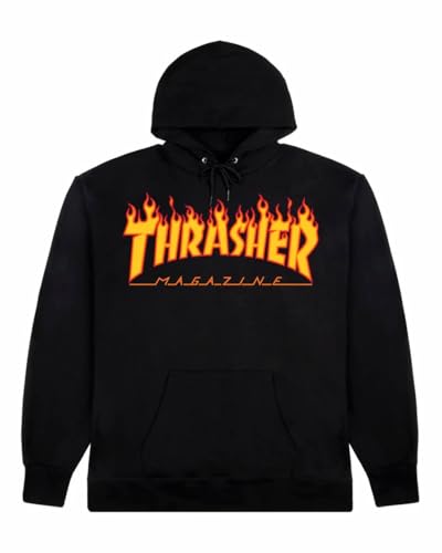 Thrasher TRUFLP05754, Sweatshirt für Herren, Schwarz, S von Thrasher