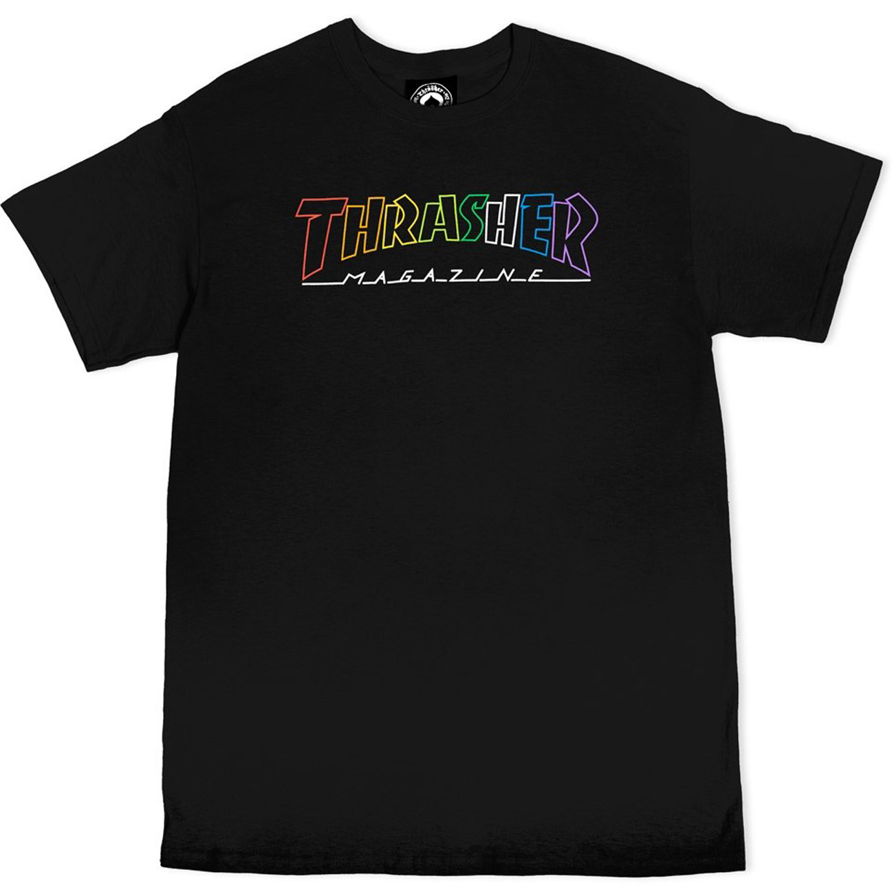 Thrasher Herren T-Shirt Outlined Raibow Mag von Thrasher