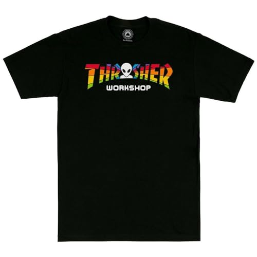 Thrasher Herren T-Shirt x Alien Workshop Spectrum, Größe:M, Farben:Black von Thrasher