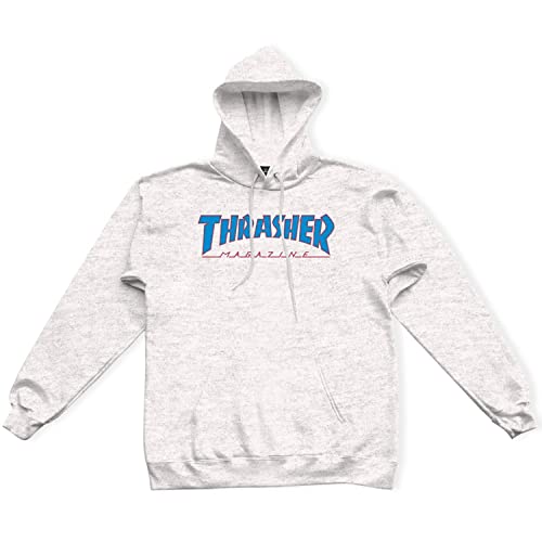 Thrasher Hoodie Outlined, Größe:M, Farben:ash Grey von Thrasher