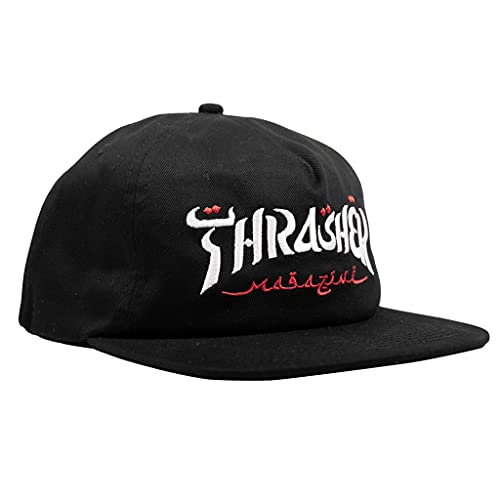 Thrasher Skateboard Magazine Snapback, Einheitsgröße, Schwarz, Einheitsgr��e von Thrasher