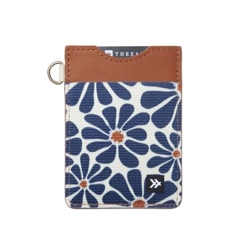 Thread Wallets Ultradünne, minimalistische Kartenhalter-Brieftasche (Emmeline Navy) von Thread Wallets