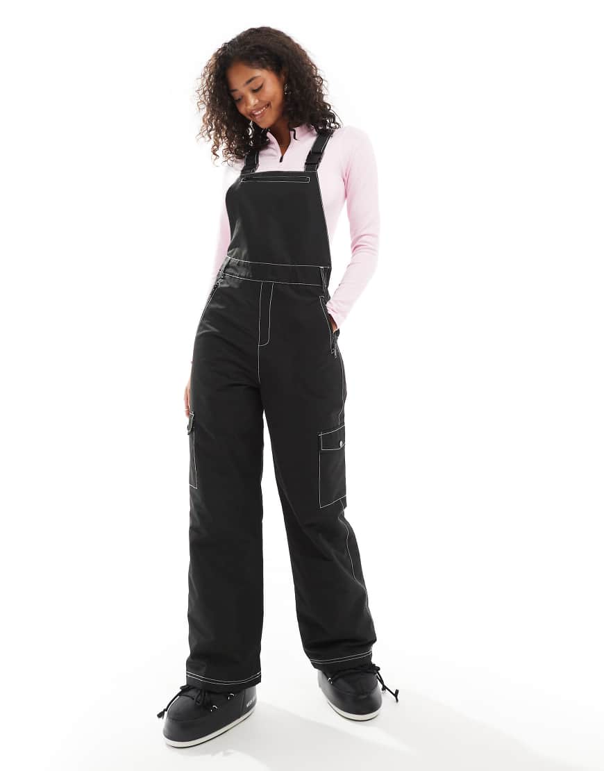 Threadbare - All in Ones - Ski-Latzhose in Schwarz von Threadbare