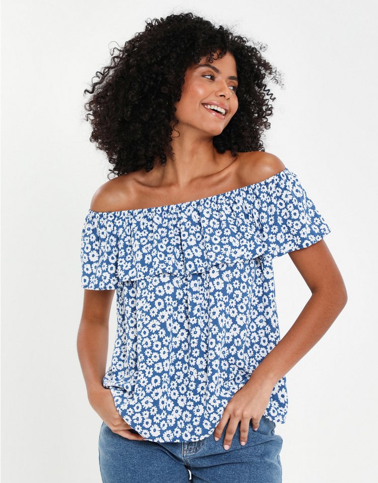 Threadbare Blusentop THB Coronation Bardot Top im sommerlichen Look von Threadbare