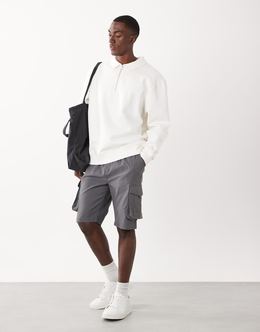 Threadbare - Cargo-Shorts in Grau von Threadbare