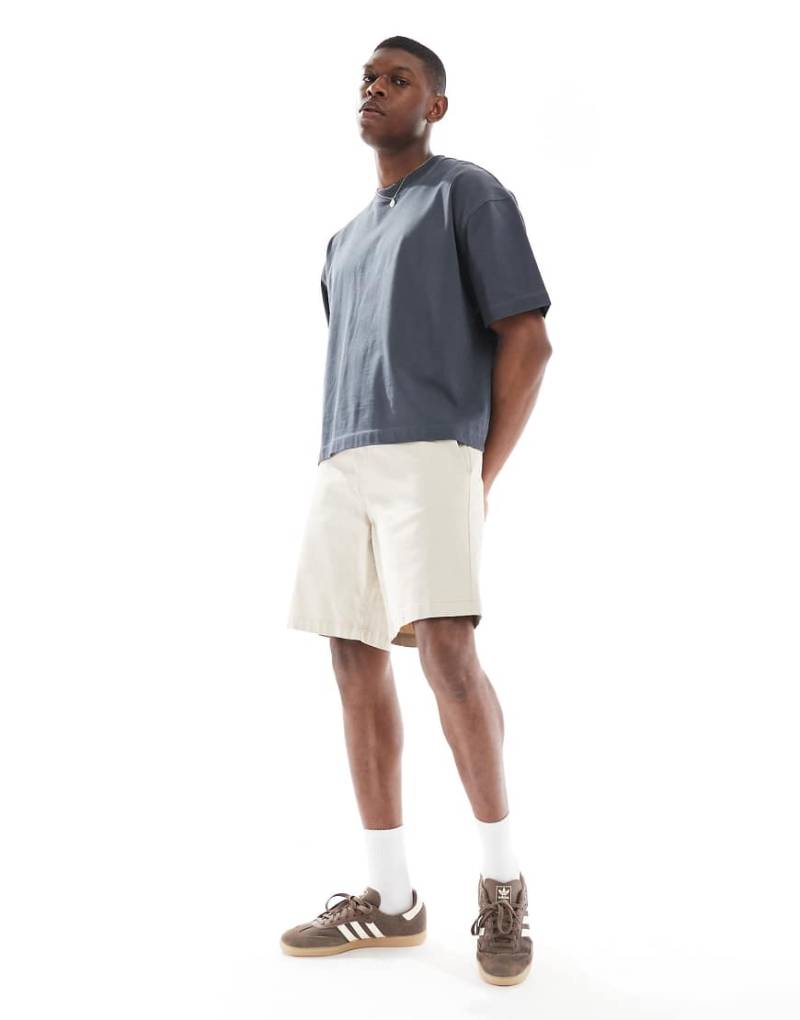 Threadbare - Chino-Shorts aus Baumwollmix in Steinbeige-Neutral von Threadbare