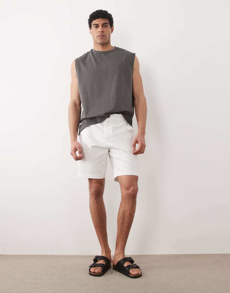 Threadbare - Chino-Shorts in Weiß von Threadbare