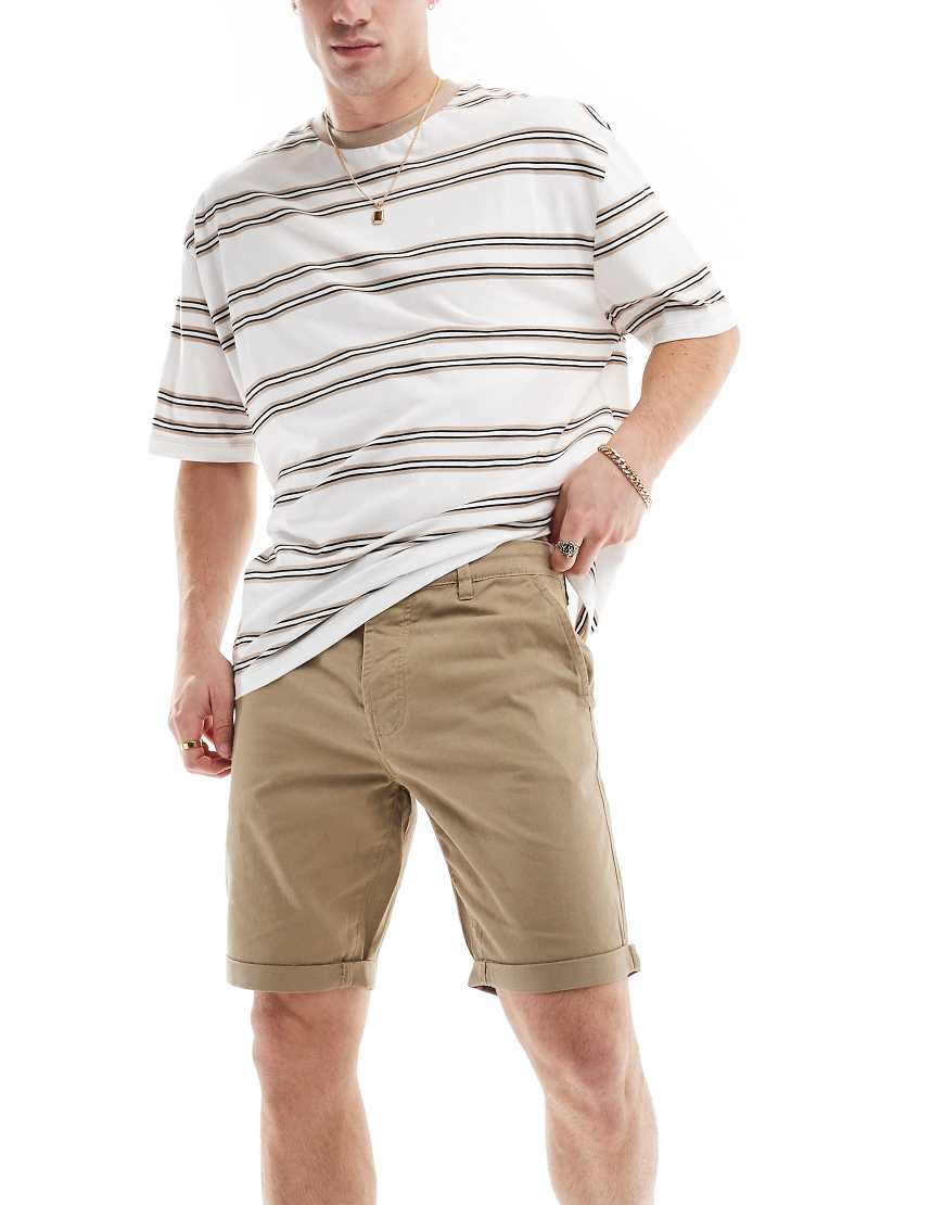 Threadbare - Chinoshorts in Stein-Neutral von Threadbare