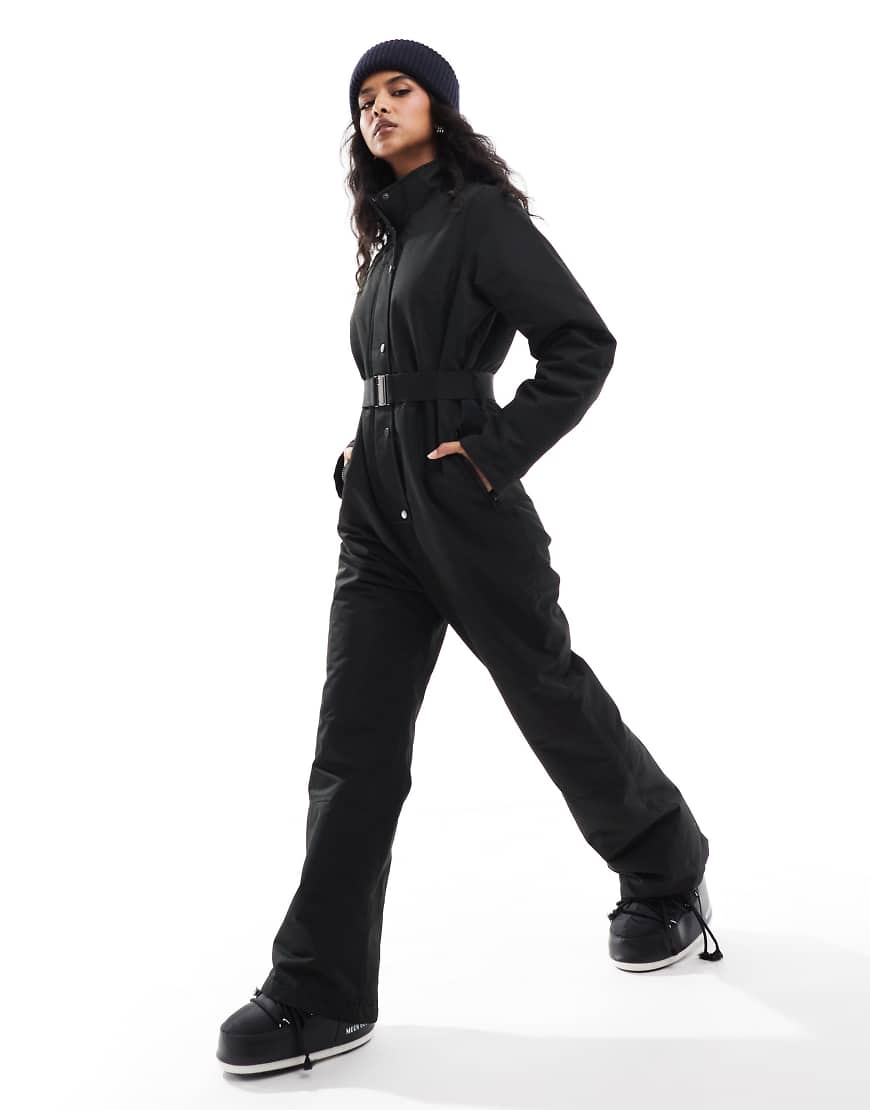 Threadbare - Einteiliger Skianzug in Schwarz Threadbare - Einteiliger Skianzug in Schwarz von Threadbare