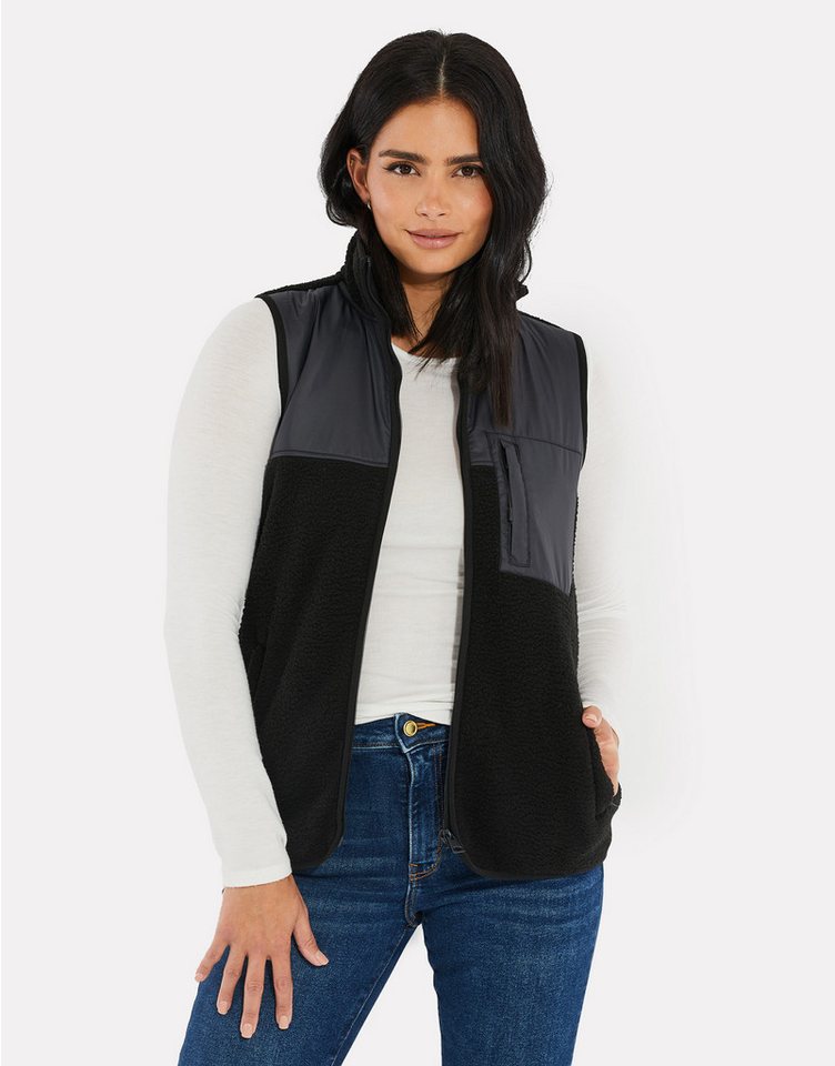 Threadbare Fleeceweste THB Harold Zip Through Fleece Gillet (1-tlg) mit hohem Kragen von Threadbare