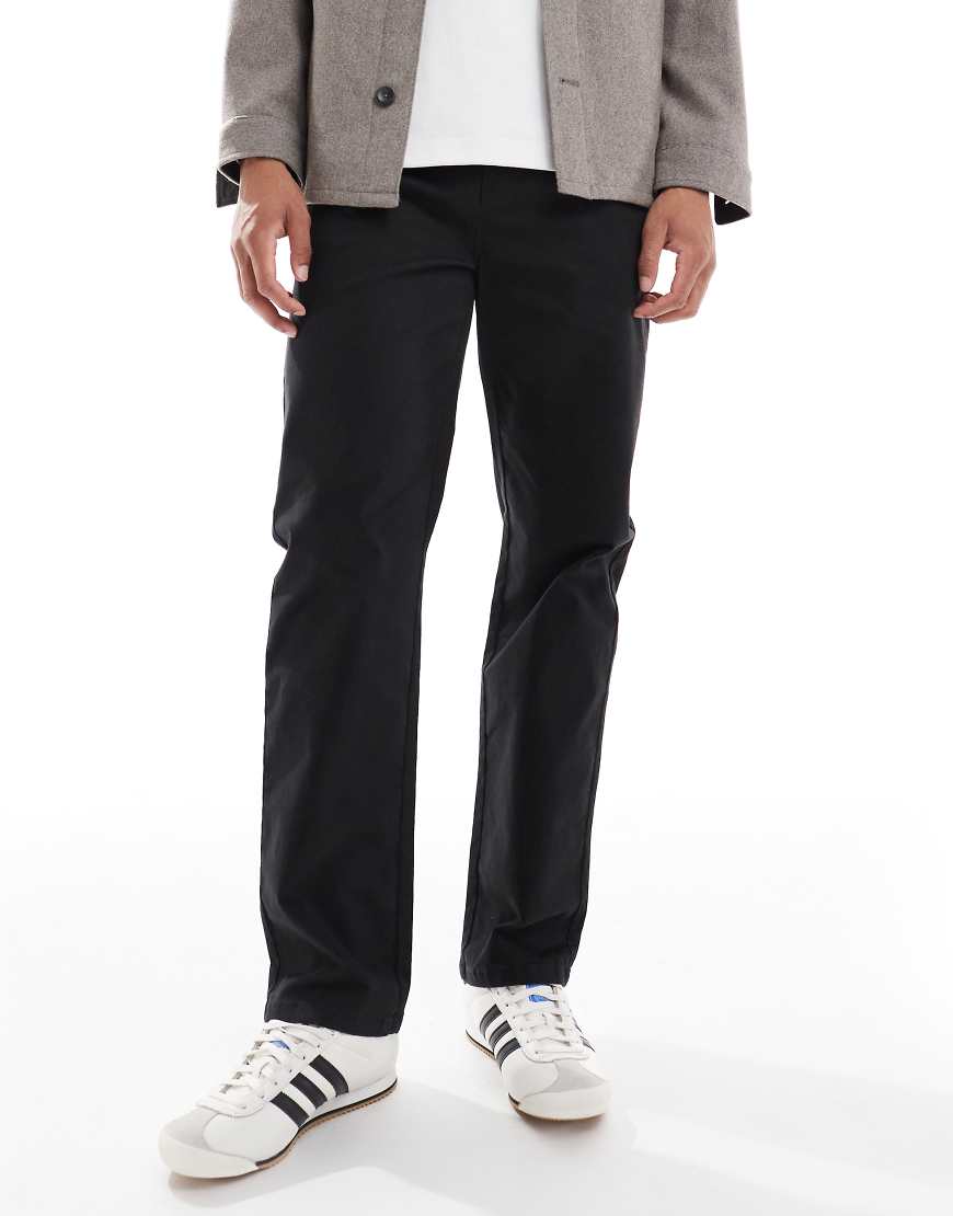 Threadbare - Gerade geschnittene Hose in Schwarz von Threadbare