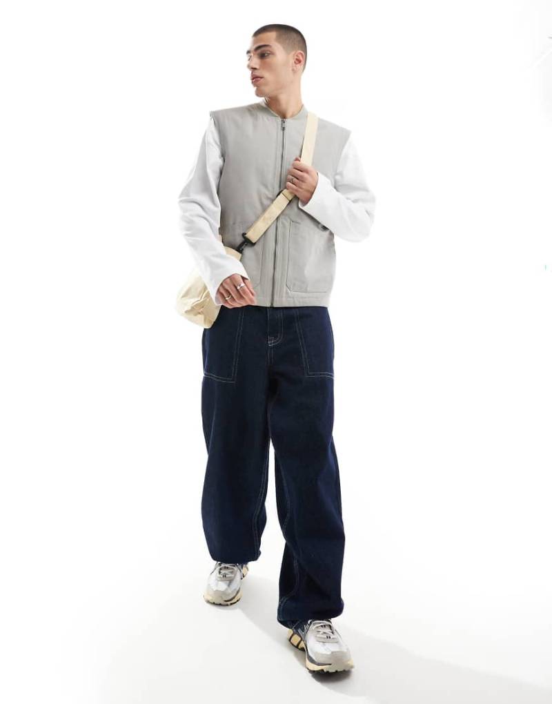 Threadbare - Gilet in Hellgrau von Threadbare