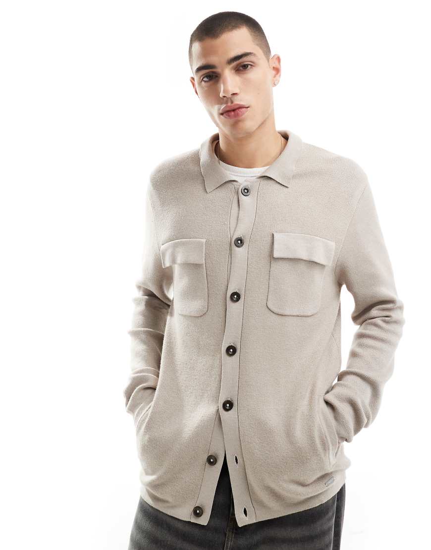 Threadbare - Hemdjacke in Hellbeige-Neutral Threadbare - Hemdjacke in Hellbeige-Neutral von Threadbare