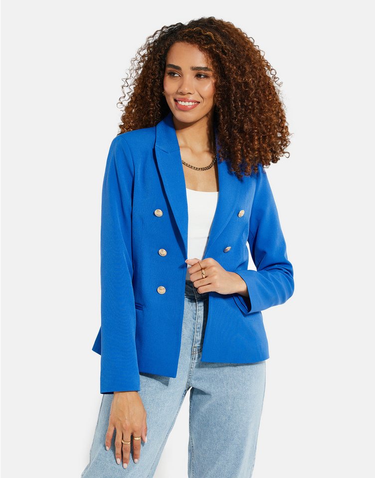 Threadbare Jackenblazer THB Corporal Military Button Blazer (1-tlg) mit Reverskragen von Threadbare