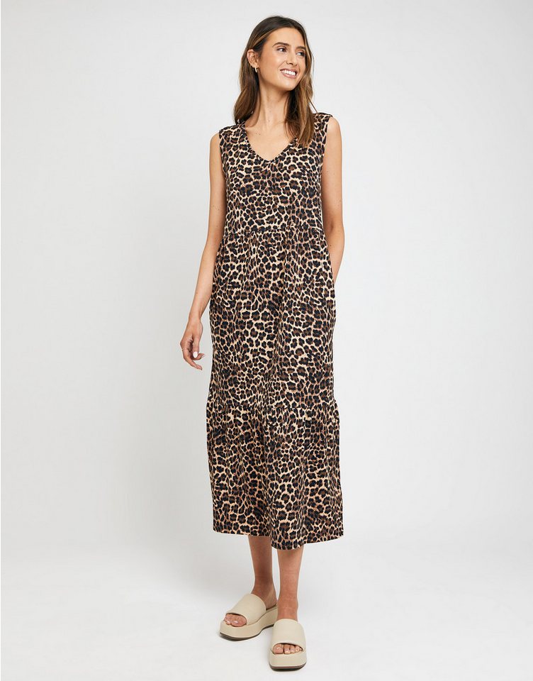 Threadbare Jerseykleid THB Byers Tiered im schlichten Design von Threadbare