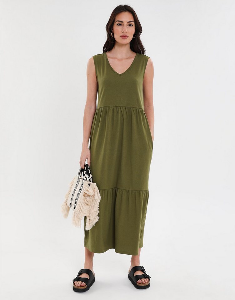 Threadbare Jerseykleid THB Byers Tiered im schlichten Design von Threadbare