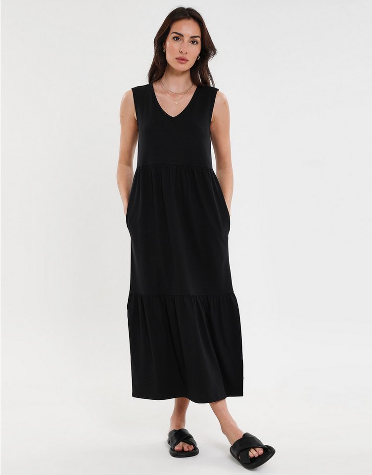 Threadbare Jerseykleid THB Byers Tiered im schlichten Design von Threadbare