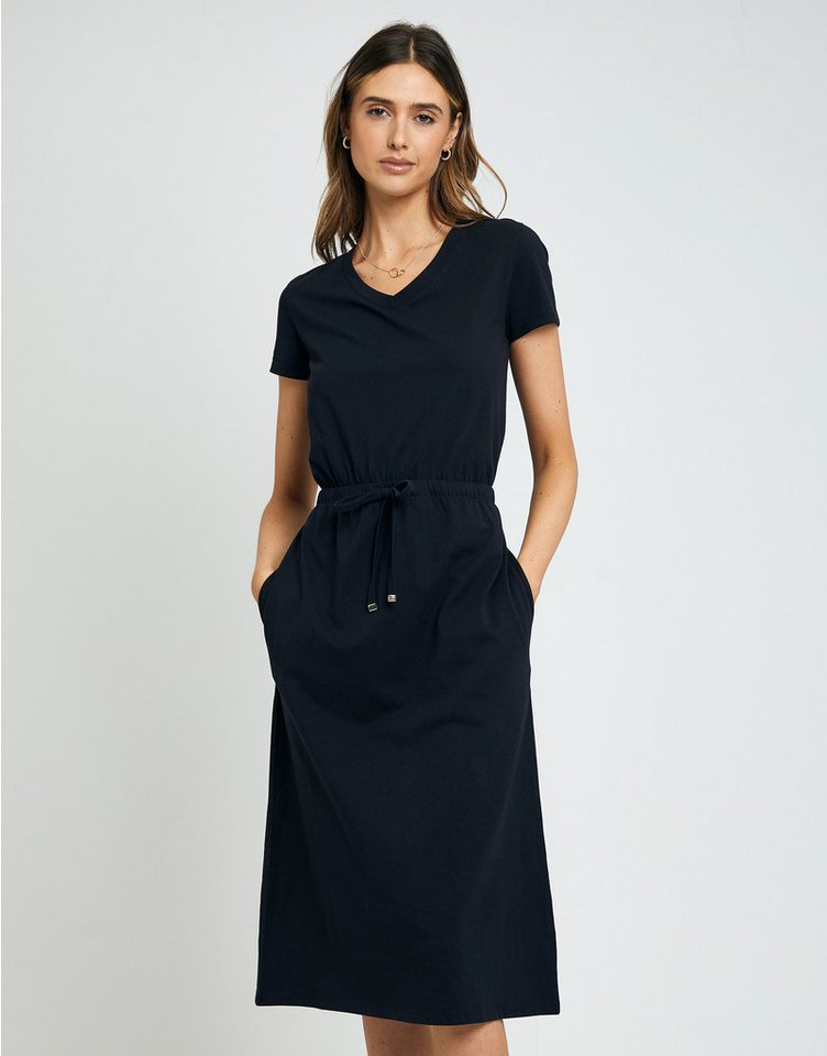 Threadbare Jerseykleid THB Willow Midi mit Tunnelzug von Threadbare