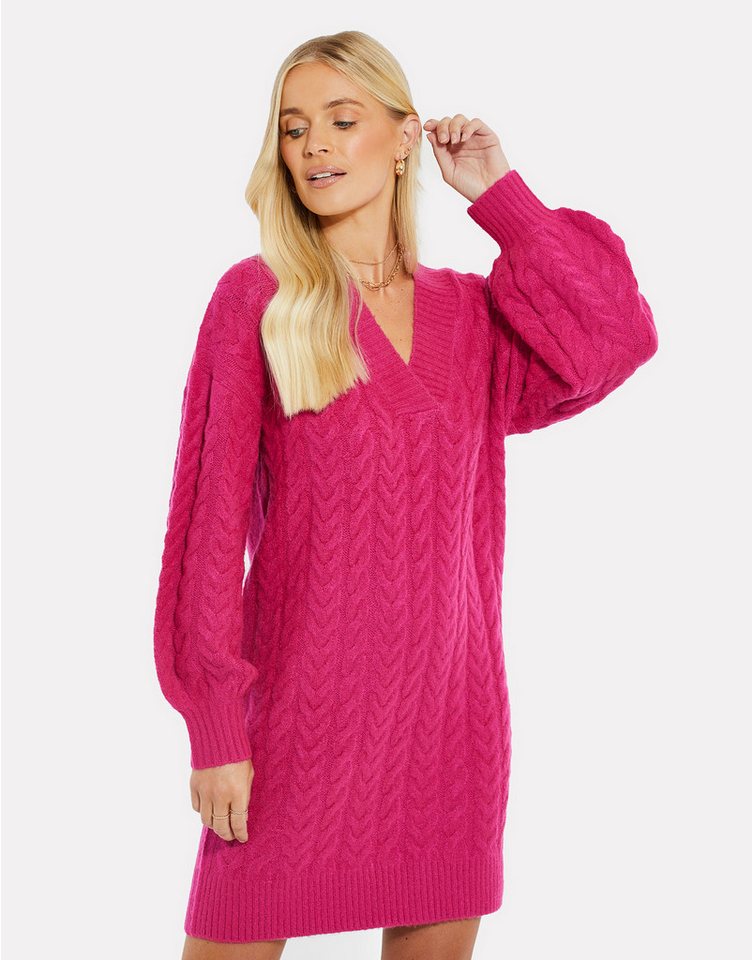 Threadbare Jerseykleid mit tollem Strickmuster von Threadbare