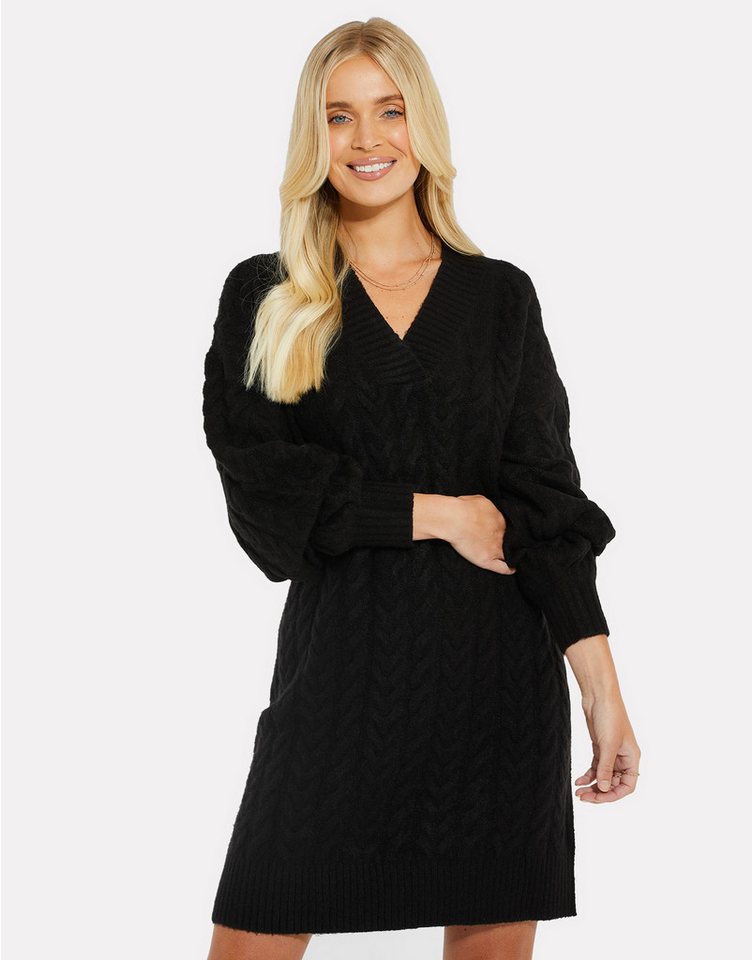 Threadbare Jerseykleid mit tollem Strickmuster von Threadbare