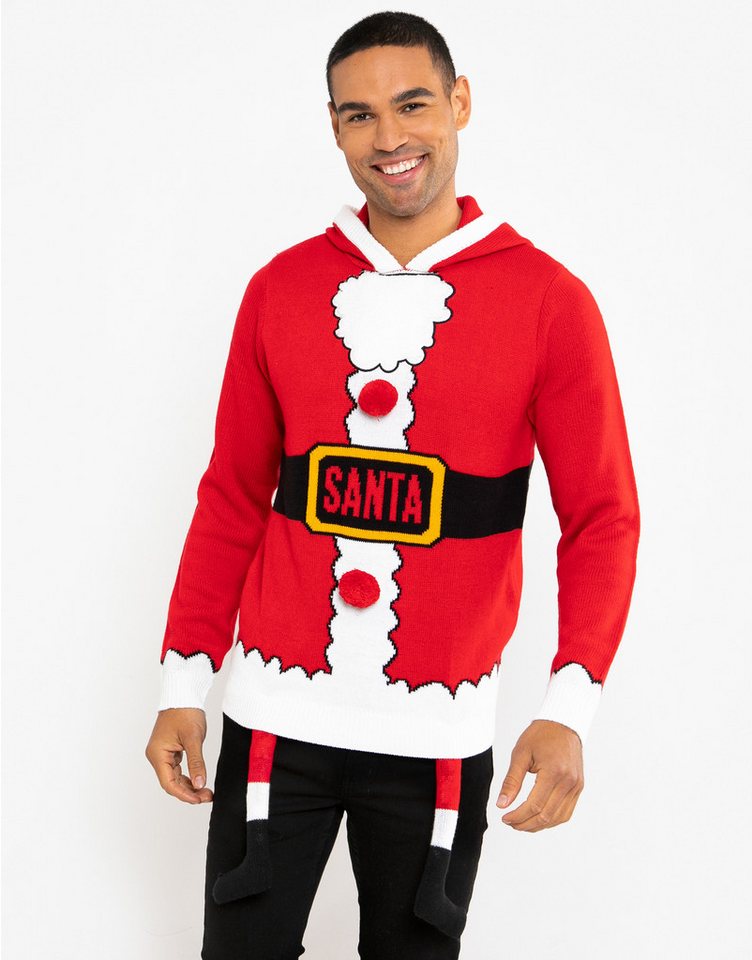 Threadbare Kapuzensweatshirt Wolseley mit Santa-Motiv von Threadbare