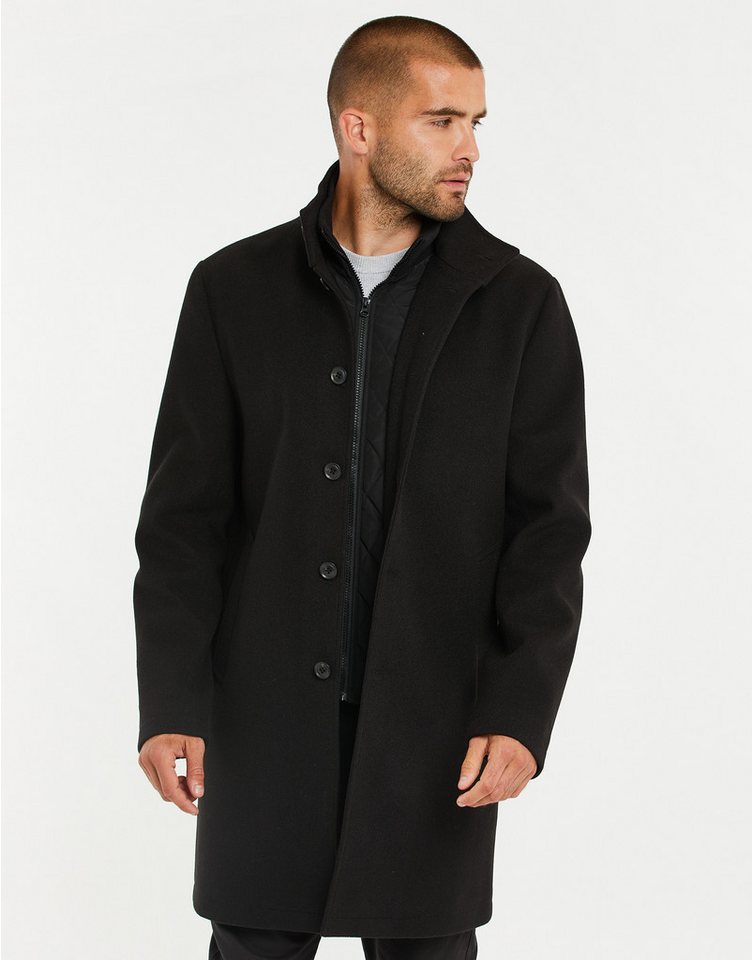 Threadbare Kurzmantel THB LUXE Jacket Funnel Neck Mock (1-tlg) mit angesagtem Stehkragen von Threadbare
