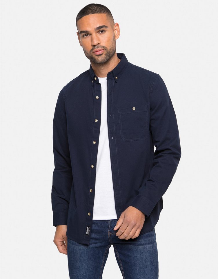 Threadbare Langarmhemd 2 Pocket Guthrie mit klassischem Design von Threadbare