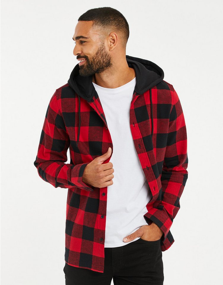 Threadbare Outdoorjacke (1-St) im tollen Karo-Design von Threadbare