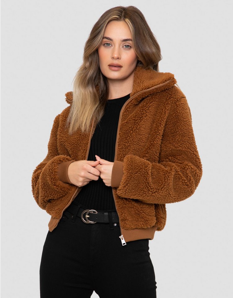 Threadbare Outdoorjacke Monkey im kuscheligen Design von Threadbare