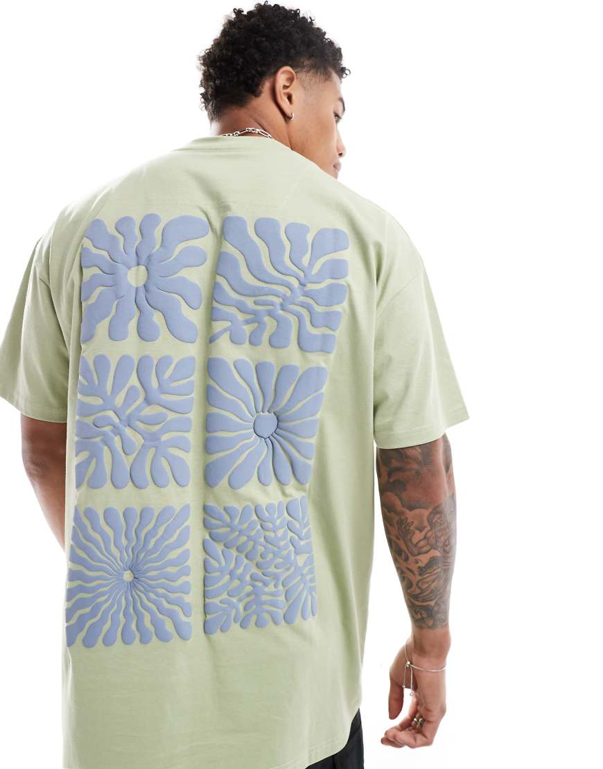 Threadbare - Oversize-T-Shirt in Salbeigrün mit Rückenprint Threadbare - Oversize-T-Shirt in Salbeigrün mit Rückenprint von Threadbare