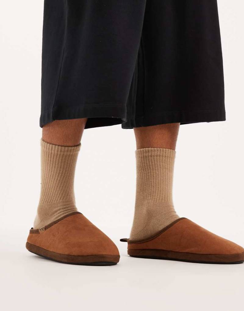 Threadbare - Pantoletten in Hellbraun-Brown von Threadbare