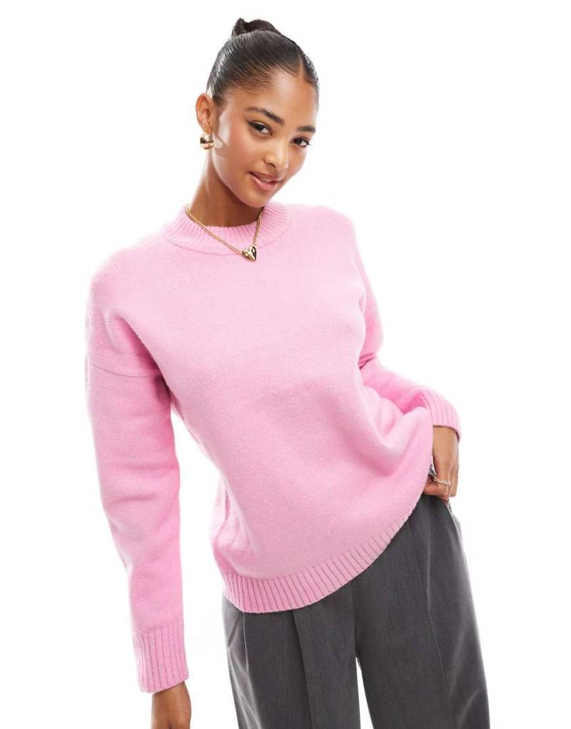 Threadbare - Pullover in Rosa mit Rundhalsausschnitt von Threadbare