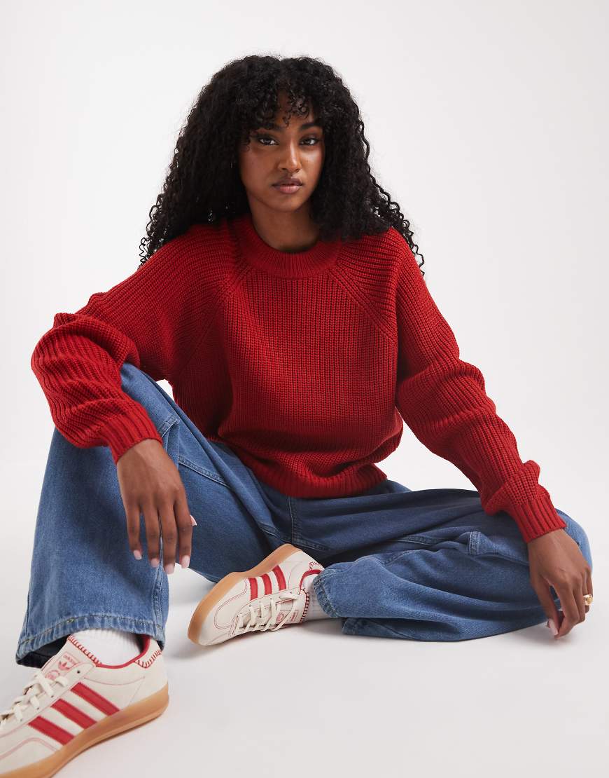Threadbare - Pullover in Rot mit Rundhalsausschnitt von Threadbare
