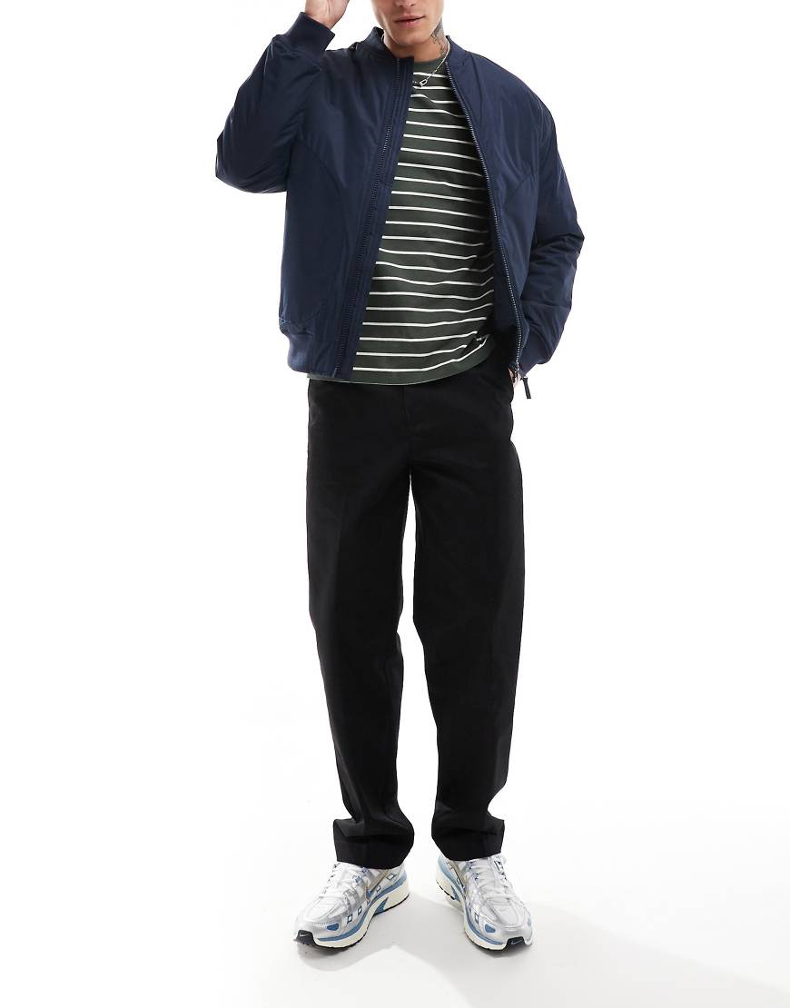 Threadbare - Regendichte Bomberjacke in Marineblau von Threadbare
