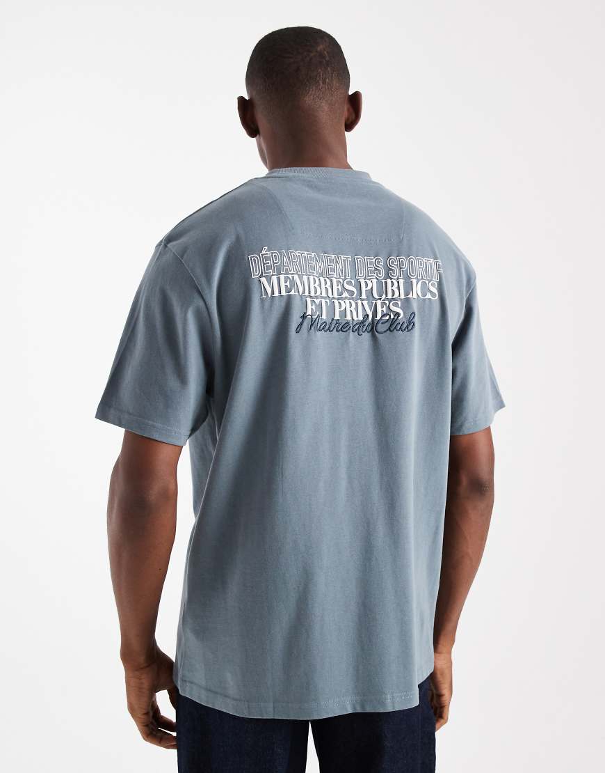 Threadbare - Relaxed-Fit-T-Shirt in verwaschenem Grau mit Grafikprint Threadbare - Relaxed-Fit-T-Shirt in verwaschenem Grau mit Grafikprint von Threadbare