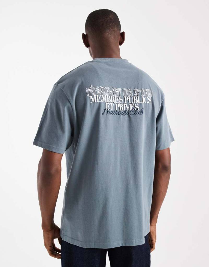 Threadbare - Relaxed-Fit-T-Shirt in verwaschenem Grau mit Grafikprint Threadbare - Relaxed-Fit-T-Shirt in verwaschenem Grau mit Grafikprint von Threadbare