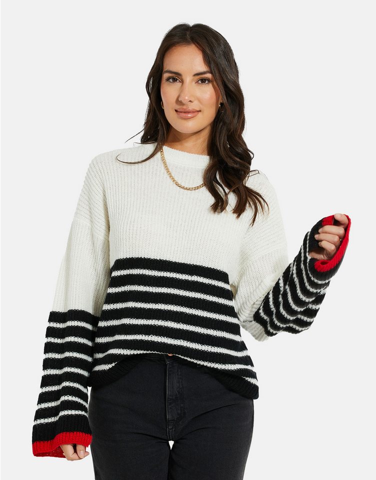 Threadbare Rundhalspullover (1-tlg) im tollen Streifen-Design von Threadbare
