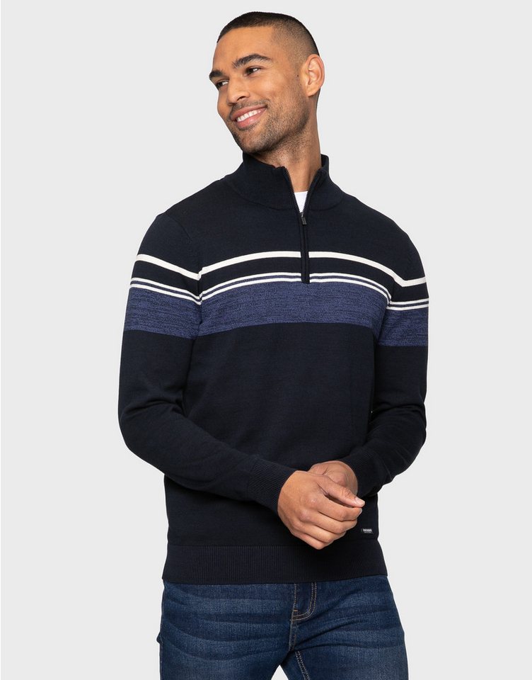 Threadbare Rundhalspullover Bradley im tollen Streifen-Design von Threadbare