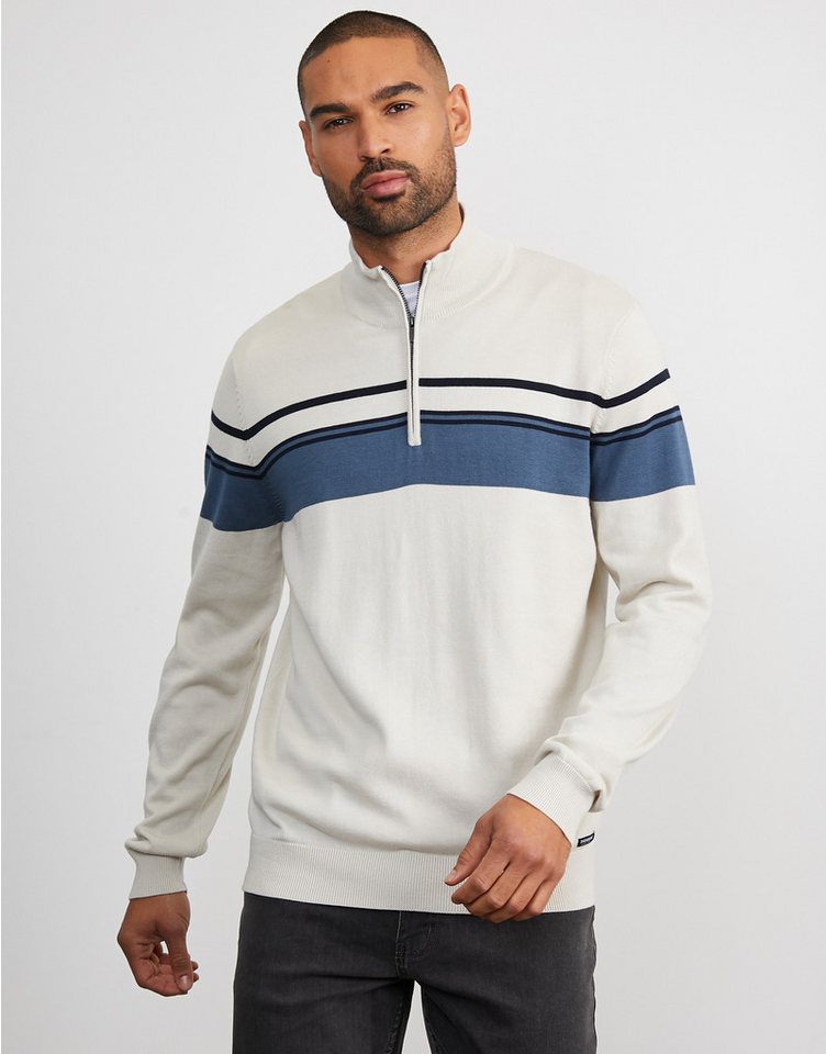 Threadbare Rundhalspullover Bradley im tollen Streifen-Design von Threadbare