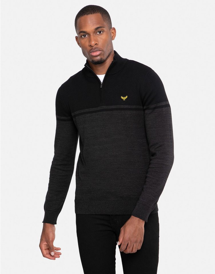 Threadbare Rundhalspullover Calahan (1-tlg) mit Reißverschluss am Kragen von Threadbare