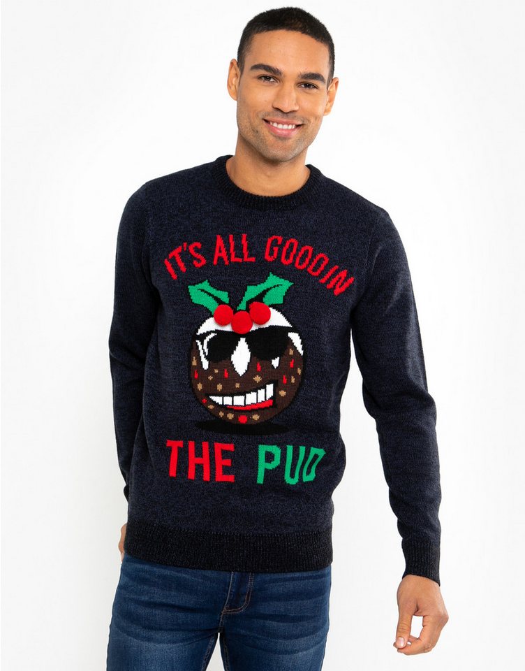 Threadbare Rundhalspullover Deveron (1-tlg) mit weihnachtlichem Motiv von Threadbare