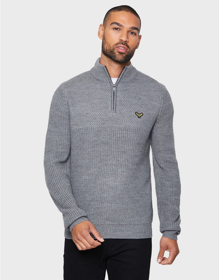 Threadbare Rundhalspullover Helvellyn (1-tlg) mit Reißverschluss am Kragen von Threadbare