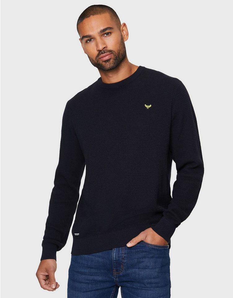 Threadbare Rundhalspullover Pitkin (1-tlg) mit Logo Patch von Threadbare
