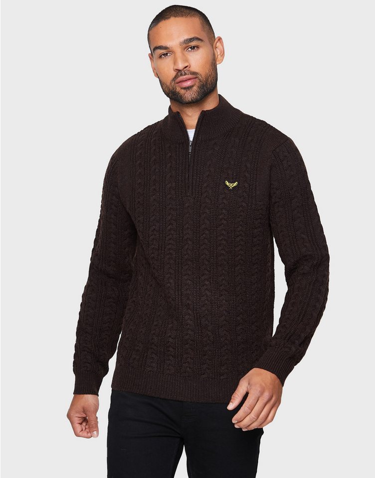 Threadbare Rundhalspullover Swindon mit schönem Strickmuster von Threadbare