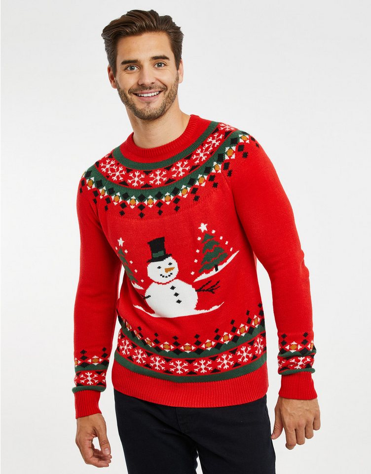 Threadbare Rundhalspullover THB Xmas Jumper Copenhagen (1-tlg) mit tollem Weihnachts-Motiv von Threadbare
