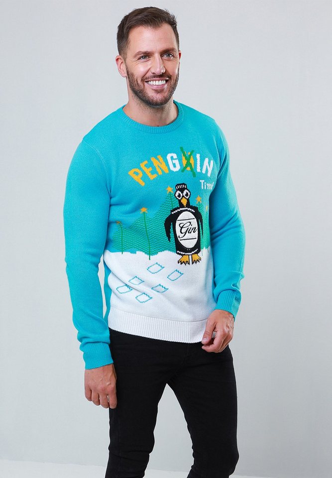 Threadbare Rundhalspullover THB Xmas Jumper Hamina (1-tlg) mit tollem Weihnachts-Motiv von Threadbare