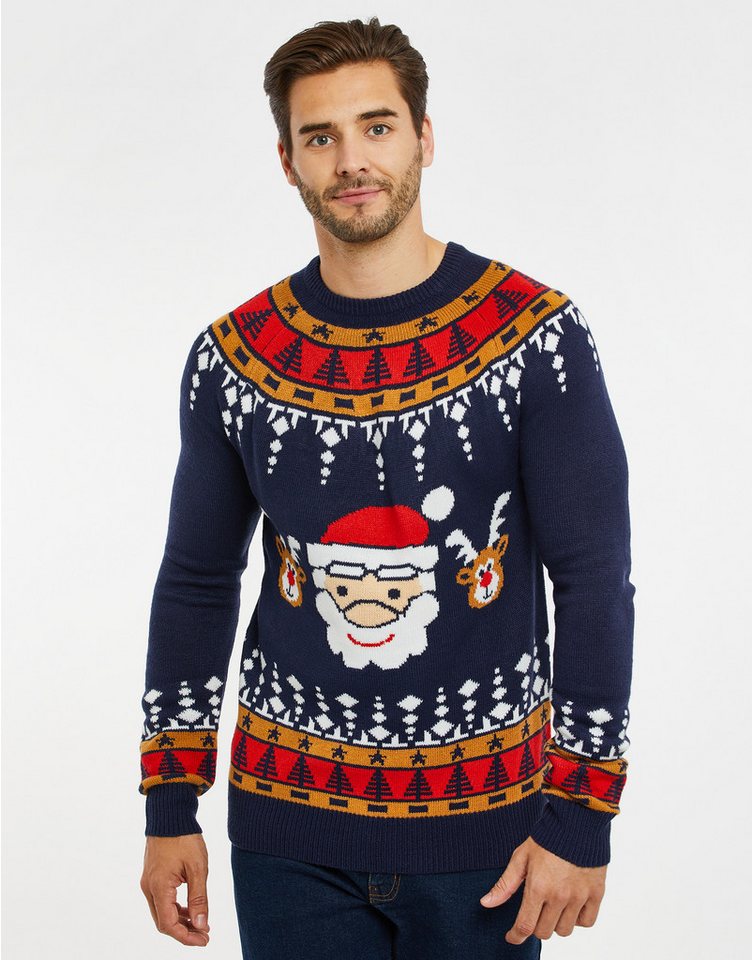 Threadbare Rundhalspullover THB Xmas Jumper Oslo (1-tlg) mit tollem Weihnachts-Motiv von Threadbare