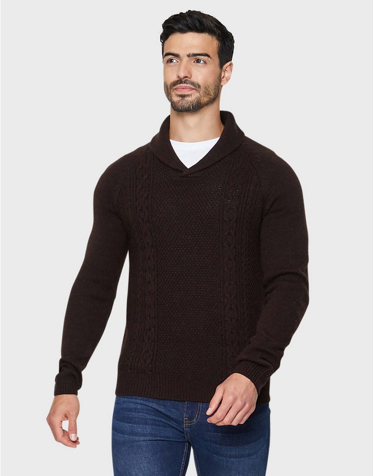 Threadbare Rundhalspullover Trojan (1-tlg) mit Ausschnitt von Threadbare