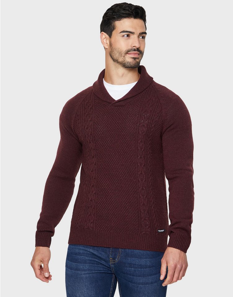 Threadbare Rundhalspullover Trojan (1-tlg) mit Ausschnitt von Threadbare